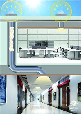 香港正能量管道式日光照明工作原理圖 香港正能量管道式日光照明工作原理圖