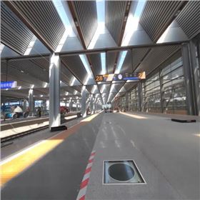 北京豐臺高鐵站雙模式無電照明系統(tǒng)室內(nèi)照明效果