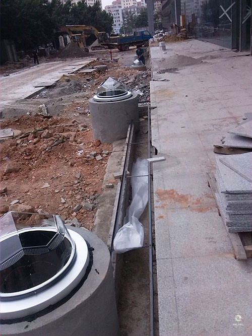 導光管采光系統(tǒng)施工現(xiàn)場