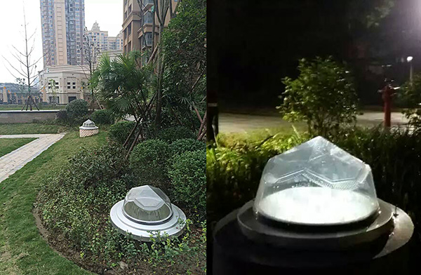 導(dǎo)光管采光系統(tǒng)室外采光部分,可作為景觀要素